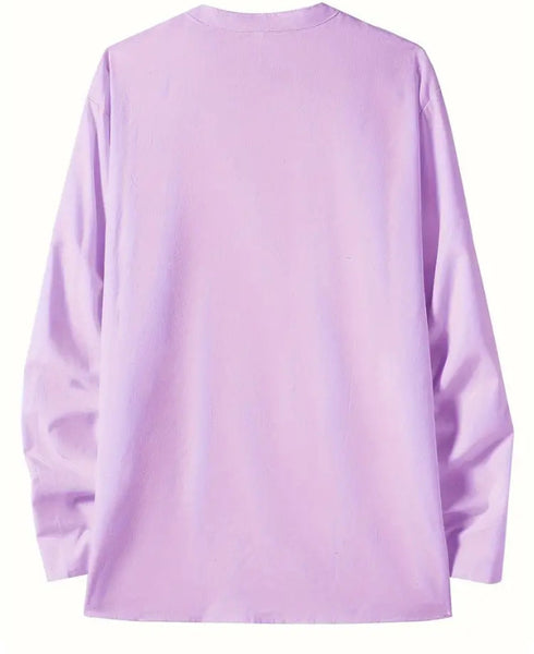 Maryam’s Essential Breathable Button Long Sleeves Cotton Linen Top Tank