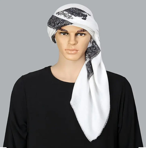 Maryam’s Essential Arab Men Premium Cotton Shemagh Scarf/Shawl