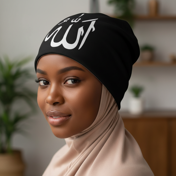 Maryam’s Essential Unisex Cute ALLAH Print Stretchy Hat