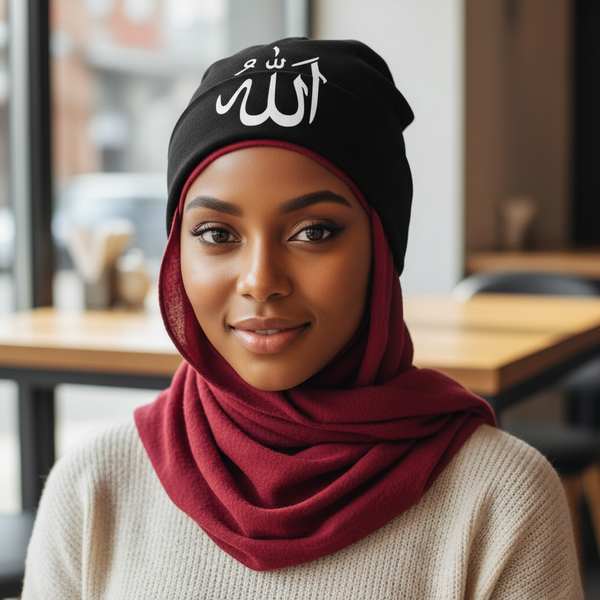Maryam’s Essential Unisex Cute ALLAH Print Stretchy Hat