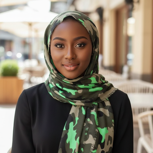 Maryam's Essential Cotton Viscose Military Camouflaged Hijab