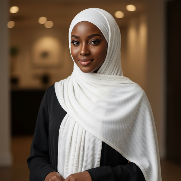 Maryam's Essential Premium Texture Knit Stretchy Hijab