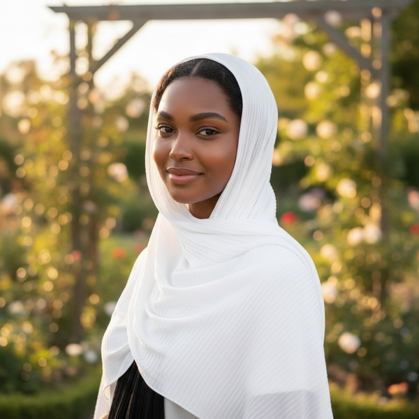 Maryam's Essential Premium Plain Crumple Wrinkle Crinkle Chiffon Hijab