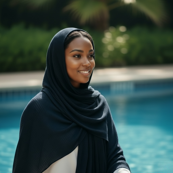 Maryam's Essential Premium Plain Crumple Wrinkle Crinkle Chiffon Hijab