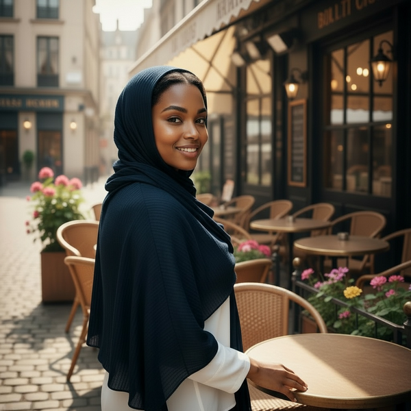 Maryam's Essential Premium Plain Crumple Wrinkle Crinkle Chiffon Hijab