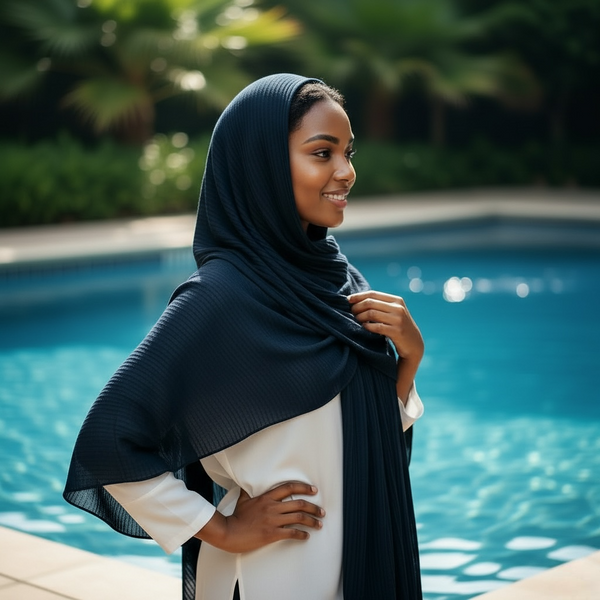 Maryam's Essential Premium Plain Crumple Wrinkle Crinkle Chiffon Hijab