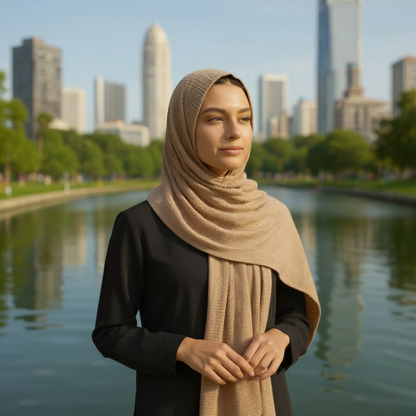 Maryam's Essential Premium Plain Crumple Wrinkle Crinkle Chiffon Hijab