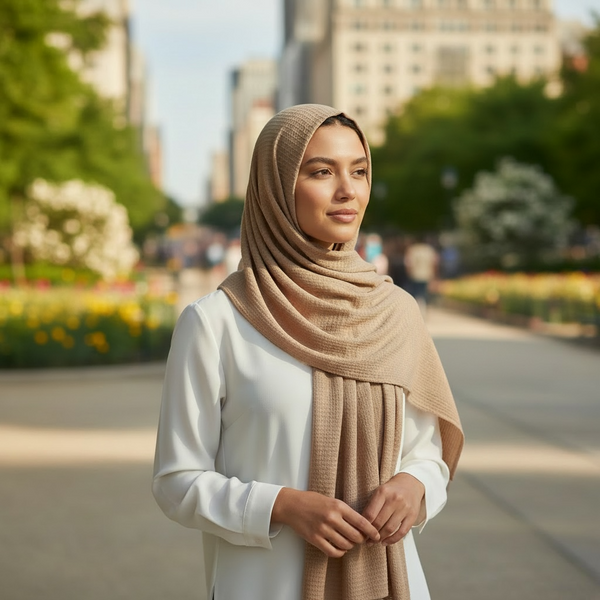 Maryam's Essential Premium Plain Crumple Wrinkle Crinkle Chiffon Hijab
