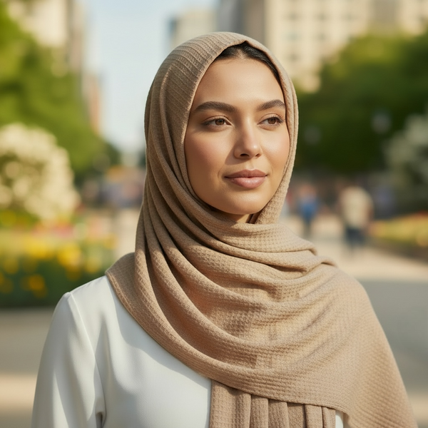 Maryam's Essential Premium Plain Crumple Wrinkle Crinkle Chiffon Hijab