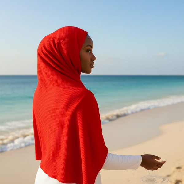 Maryam’s Essential Premium Plain Crumple Wrinkle Crinkle Chiffon Hijab
