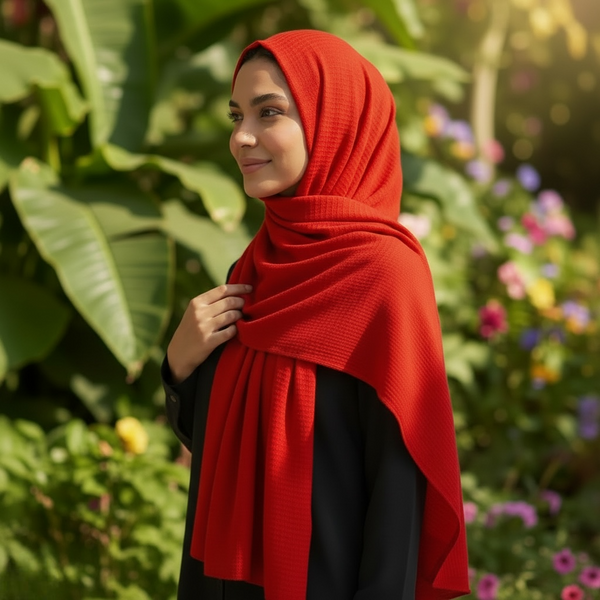 Maryam’s Essential Premium Plain Crumple Wrinkle Crinkle Chiffon Hijab