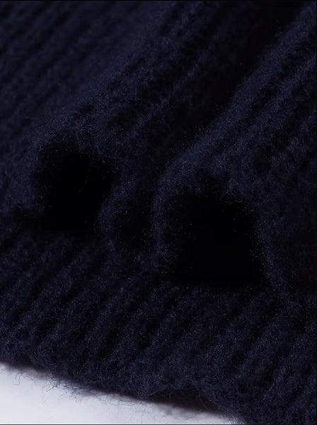 Maryam’s Essential Men Warm Knit Crew Neck Colour-block Long Sleeves Sweater
