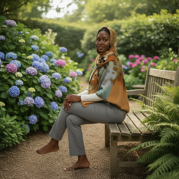 Maryam’s Essential Premium Large Pigment Printed Cotton Hijab/Shawl