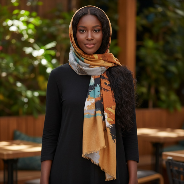 Maryam’s Essential Premium Large Pigment Printed Cotton Hijab/Shawl
