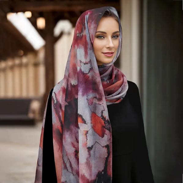 Maryam’s Essential Premium Printed Chiffon Hijab