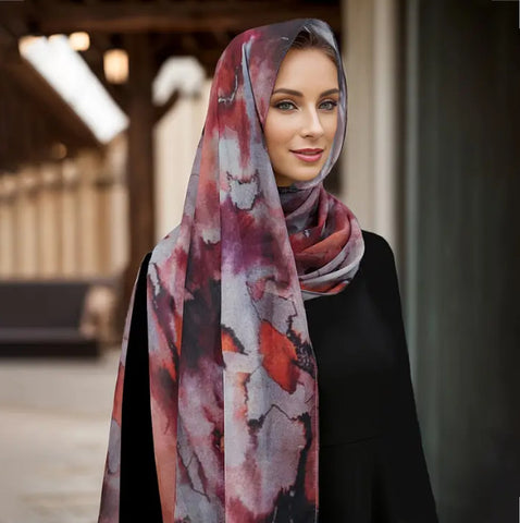 Maryam’s Essential Premium Printed Chiffon Hijab