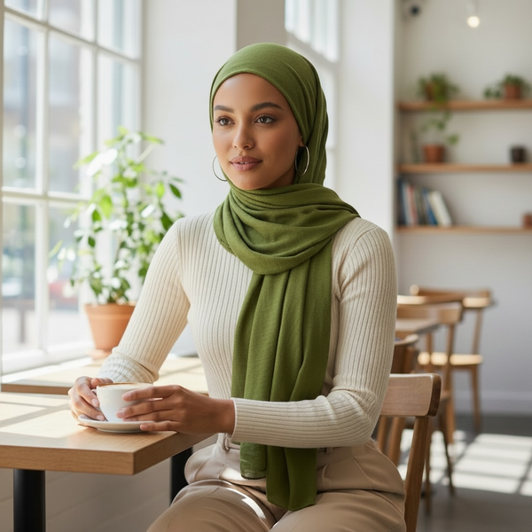 Maryam's Essential Premium Plain Pure Colour Viscose Soft Hijab/Shawl