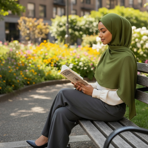 Maryam's Essential Premium Plain Pure Colour Viscose Soft Hijab/Shawl