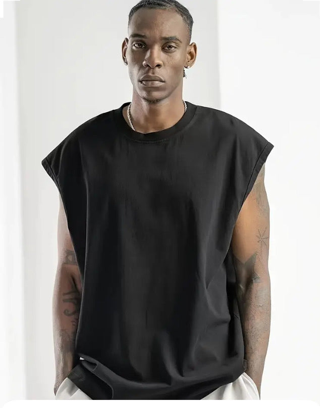Maryam’s Essential Cotton Sleeveless Round Neck Comfy Top Tank