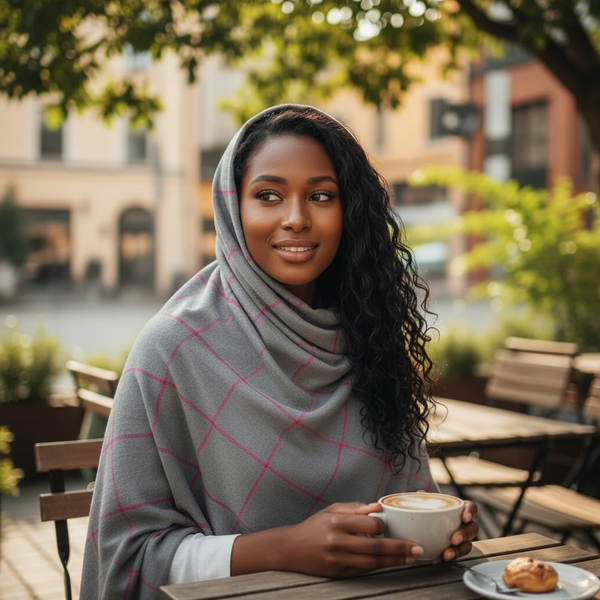 Maryam's Essential Premium Plain Checked Cotton Hijab