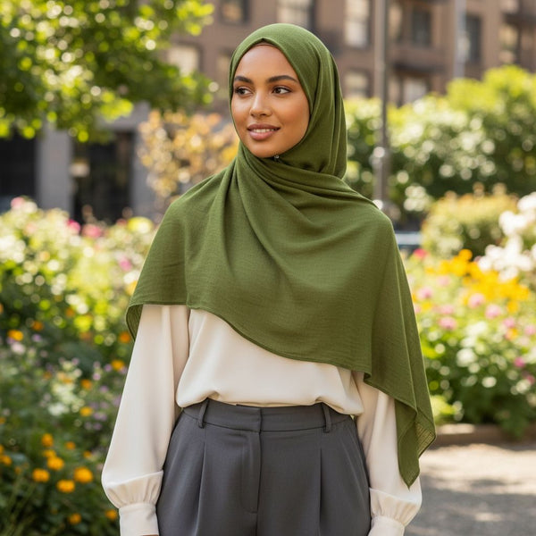 Maryam's Essential Premium Plain Pure Colour Viscose Soft Hijab/Shawl