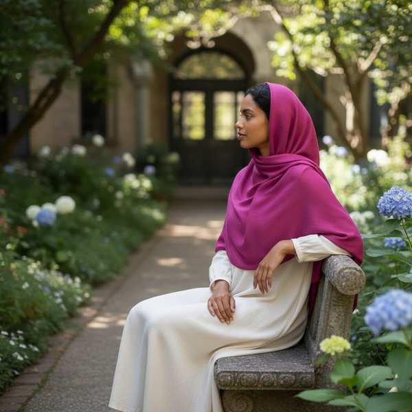 Maryam's Essential Premium Plain Shiny Polyester Hijab