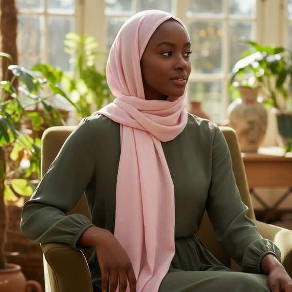 Maryam's Essential Premium Plain Shiny Polyester Hijab