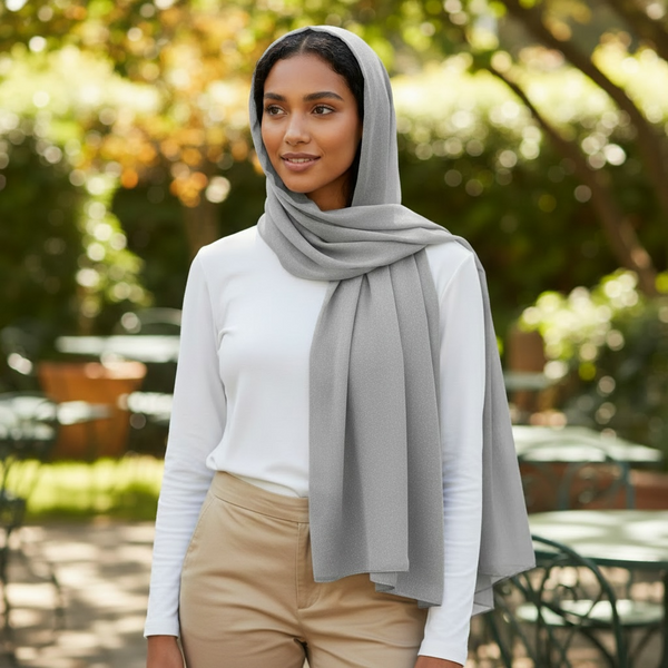 Maryam's Essential Premium Plain Shiny Polyester Hijab