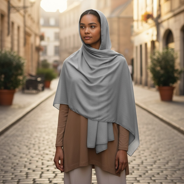 Maryam's Essential Premium Plain Shiny Polyester Hijab