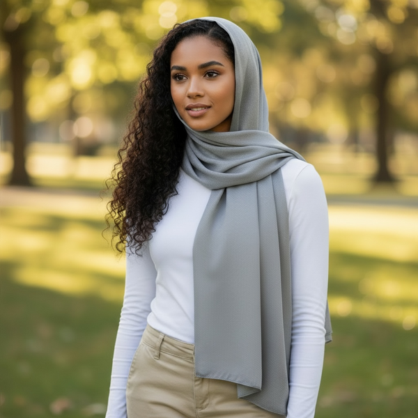 Maryam's Essential Premium Plain Shiny Polyester Hijab