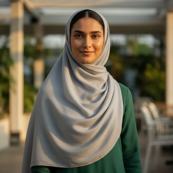 Maryam's Essential Premium Plain Shiny Polyester Hijab