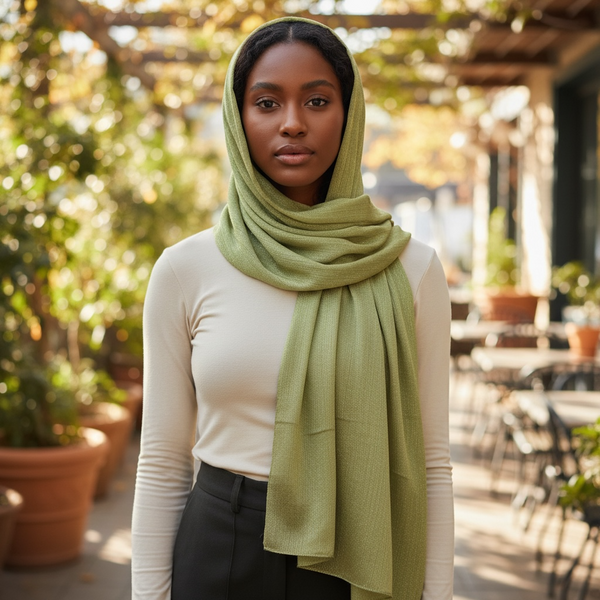 Maryam's Essential Premium Plain Shiny Polyester Hijab
