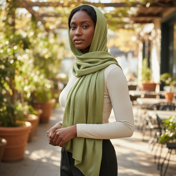 Maryam's Essential Premium Plain Shiny Polyester Hijab