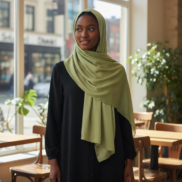 Maryam's Essential Premium Plain Shiny Polyester Hijab