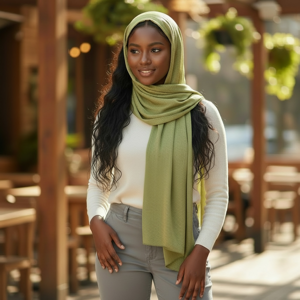 Maryam's Essential Premium Plain Shiny Polyester Hijab