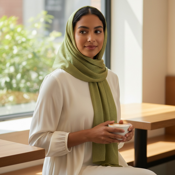 Maryam's Essential Premium Plain Shiny Polyester Hijab