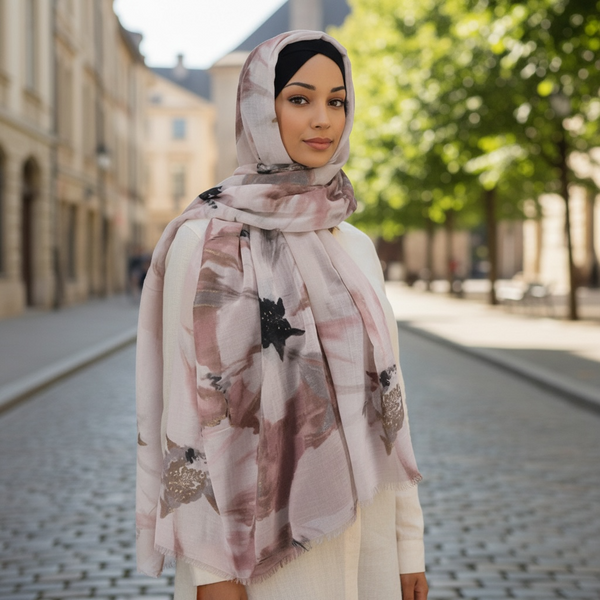 Maryam's Essential Premium Printed Cotton Viscose Hijab/Shawl