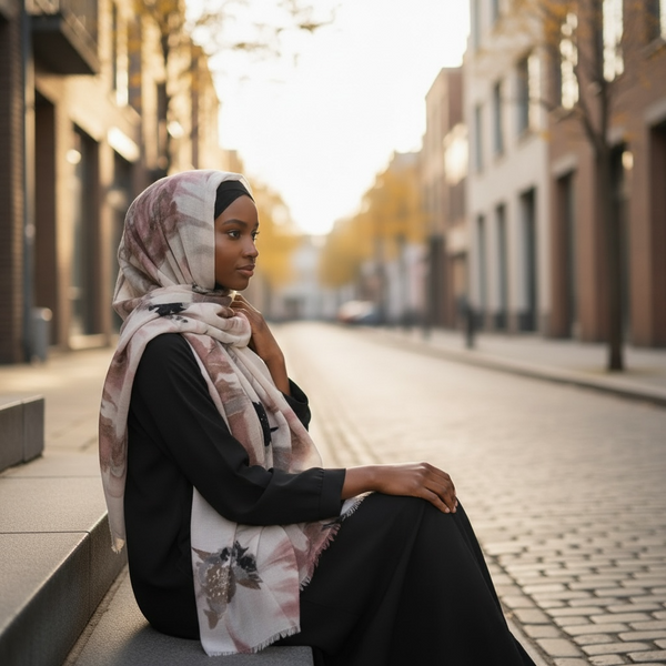 Maryam's Essential Premium Printed Cotton Viscose Hijab/Shawl