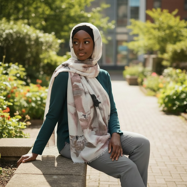 Maryam's Essential Premium Printed Cotton Viscose Hijab/Shawl