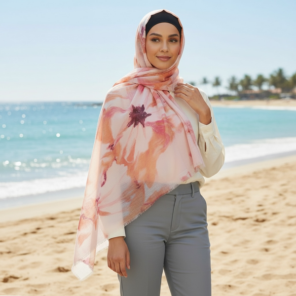 Maryam's Essential Premium Printed Cotton Viscose Hijab/Shawl