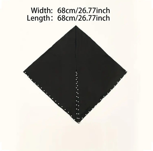 Maryam’s Essential Luxury Elegant Beaded Edge Hijab/Shawl