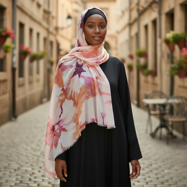 Maryam's Essential Premium Printed Cotton Viscose Hijab/Shawl