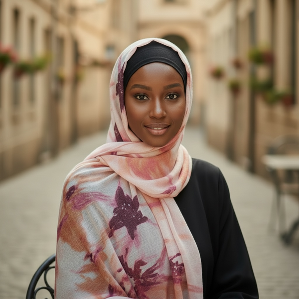 Maryam's Essential Premium Printed Cotton Viscose Hijab/Shawl