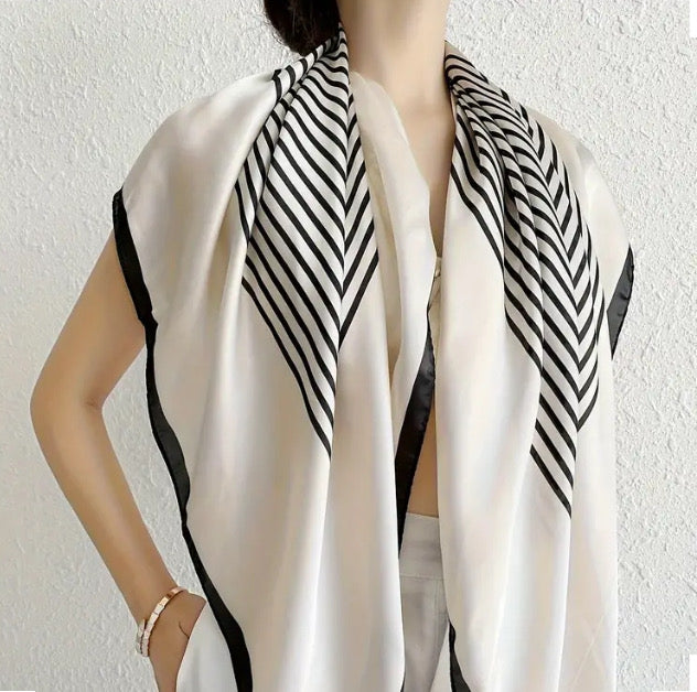 Maryam's Essential Silk Polyester Printed Shawl/Hijab