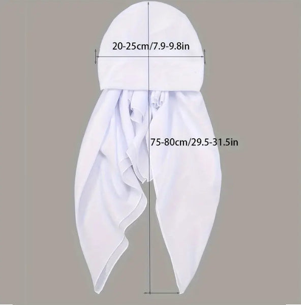 Maryam’s Essential Mature Elegant Vintage Plain Pre-Tied Elastic Band Hijab