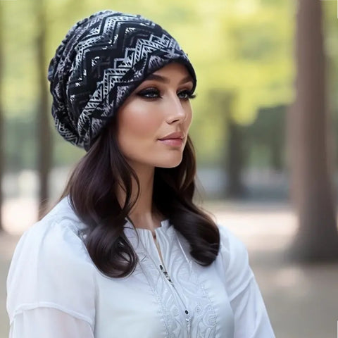 Maryam’s Essential Vintage Knit Head and Neck Multifunction Gaiter Scarf