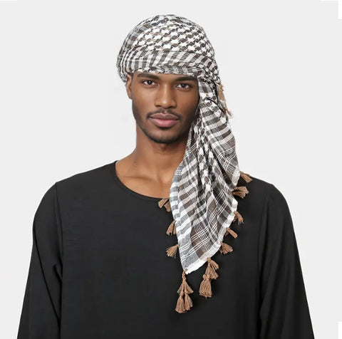 Maryam’s Essential Arab Men Cotton Military Tactical Multifunctional Scarf