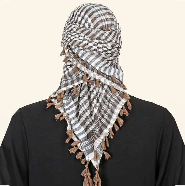 Maryam’s Essential Arab Men Cotton Military Tactical Multifunctional Scarf