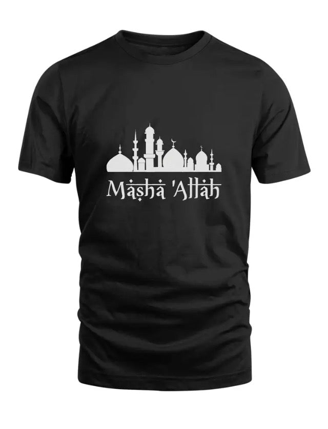 Maryam’s Essential Men Cotton Arabic “Masha ALLAH” Tee