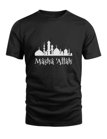 Maryam’s Essential Men Cotton Arabic “Masha ALLAH” Tee